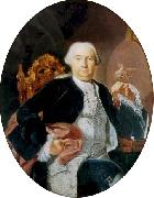 Giacinto Diano Portrait of architect Luigi Vanvitelli oil painting